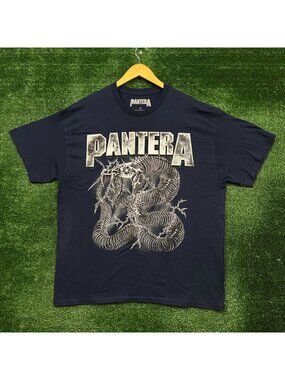 Pantera Skeletal Snake Thrash Metal Band T-Shirt Size Extra Large